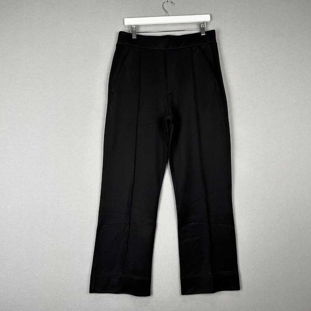 GSTQ Womens Pants Large Black Track Trouser Wide Leg Lounge Travel Commute Work